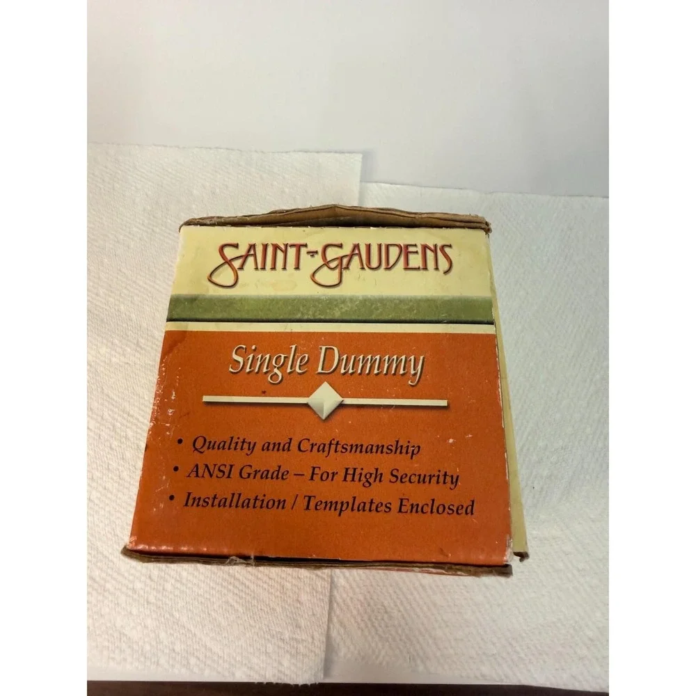 Trimco Saint-Gaudens 8300-DM Solid Bronze Oval Single Dummy Door Knob NOS